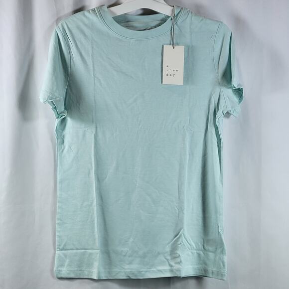 A New Day Lightweight Short Sleeve Tee, 3 Pack, Light Teal, Sz XS, NWT - Picture 1 of 6